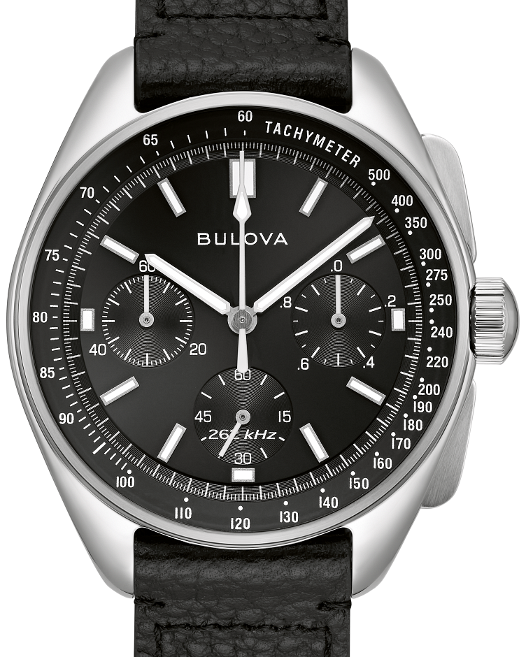 Black Dial Stainless Steel Bracelet Lunar Pilot 96K111 | Bulova Black Dial Stainless Steel Bracelet Lunar Pilot 96K111 | Bulova